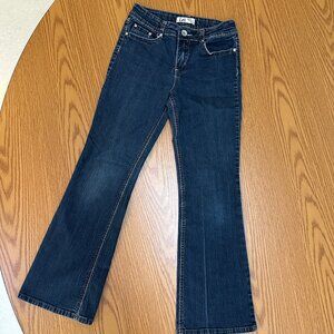 ✨ VINTAGE 90s/Y2K Lei Low Rise Bootcut Jeans - Dark Wash- Girls SZ 14